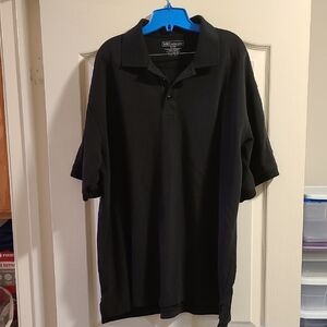 5.11 Tactical Series 2XL-Large Polo Shirt, Black, Cotton